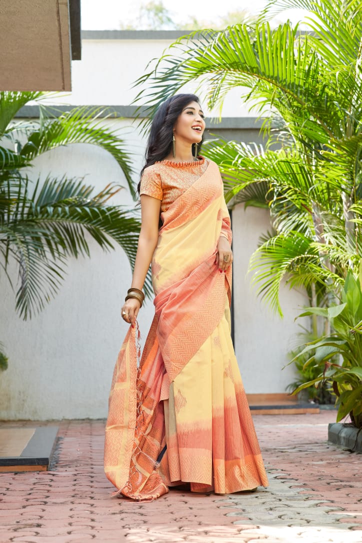 Rajyog Paridhan Silk Pure Cotton Silk Designer Party Wear Saree Collection at Wholesale Price